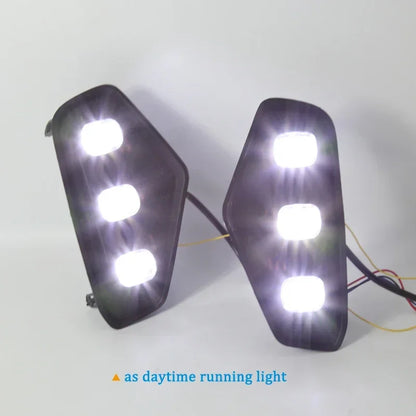 For Nissan Navara 2021 2022 Yellow Drl 12V Daylights Turn Signal
