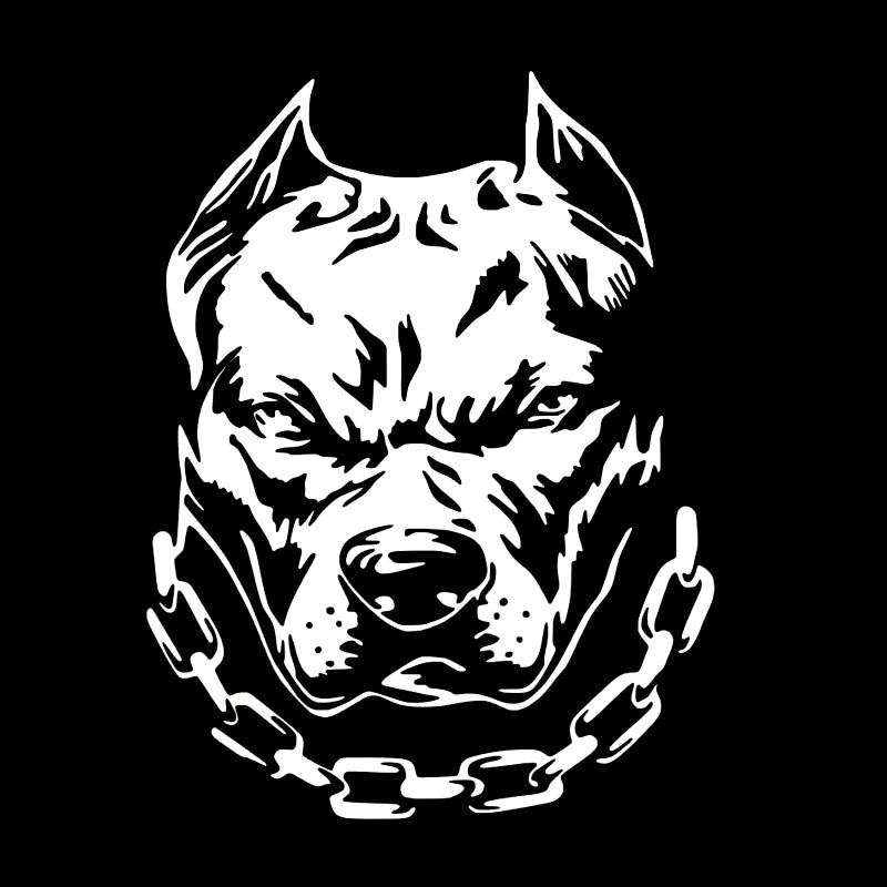 CK21927 Pitbull Dog Sticker Waterproof Vinyl Decal Stickers
