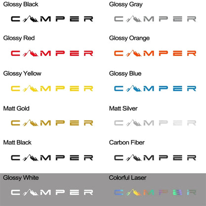 Camper Mountain Sticker Decal 4X4 Offroad Van Caravan Truck