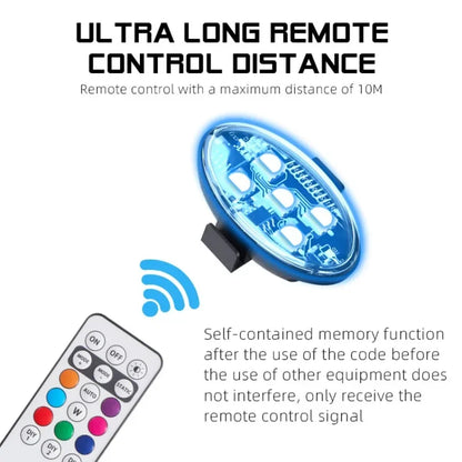 RGB Motorcycle Strobe Flash Rechargeable Wireless Aircraft
