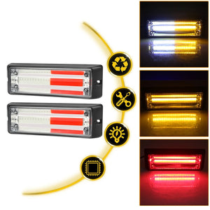 For Auto Strobe Lights Cob LED 2PCS Gazelle Strobe Fireman