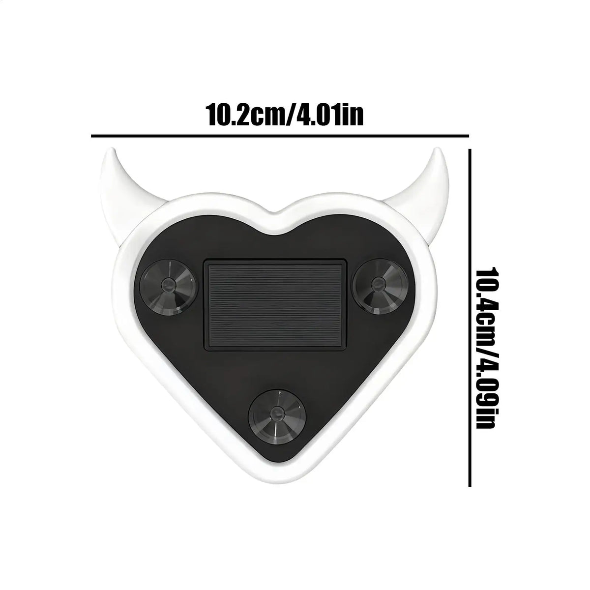 For Dashboard Heart Shape Solar Rechargeable Neon Ambient
