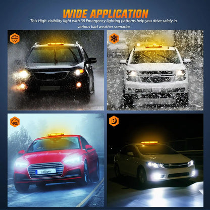 12V 24V Roof Strobe Emergency Warning Safety Truck Ambulance