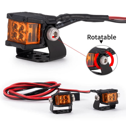 For Axial SCX10 TRX4 1 10 Yeahrun 12 18MM Headlights Taillight