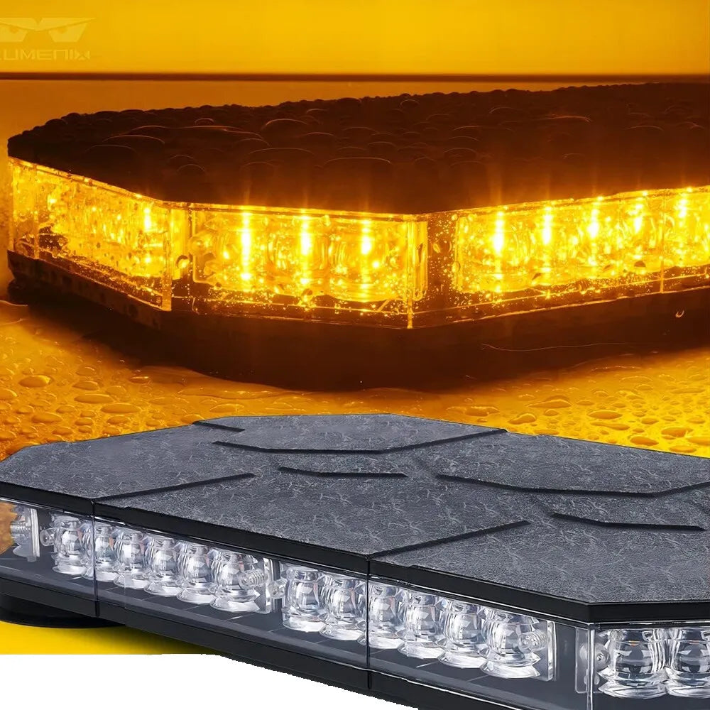 Amber Magnetic Rooftop Strobe Beacon Controller Warning Flashing