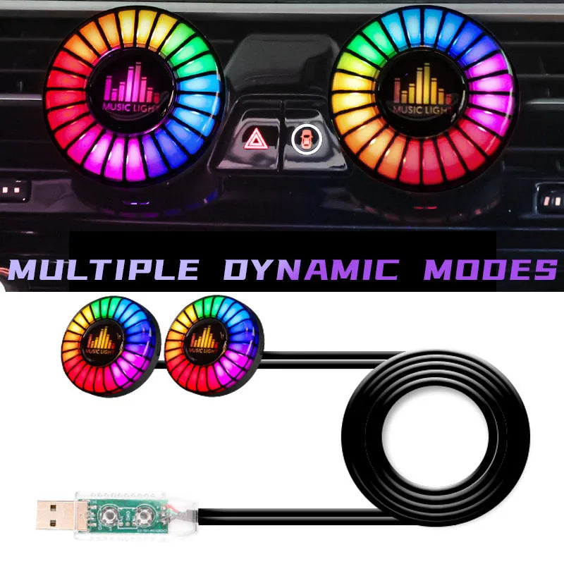 Music Rhythm Air Freshener RGB Sound APP Control Atmosphere