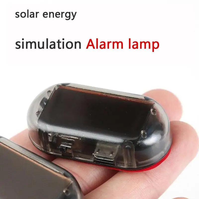 3PCS MINI Solar Warning Night Safety Simulation Alarm anti-theft