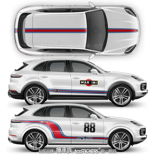 For Porsche Cayene Vinyl Sticker Customized Exterior Design