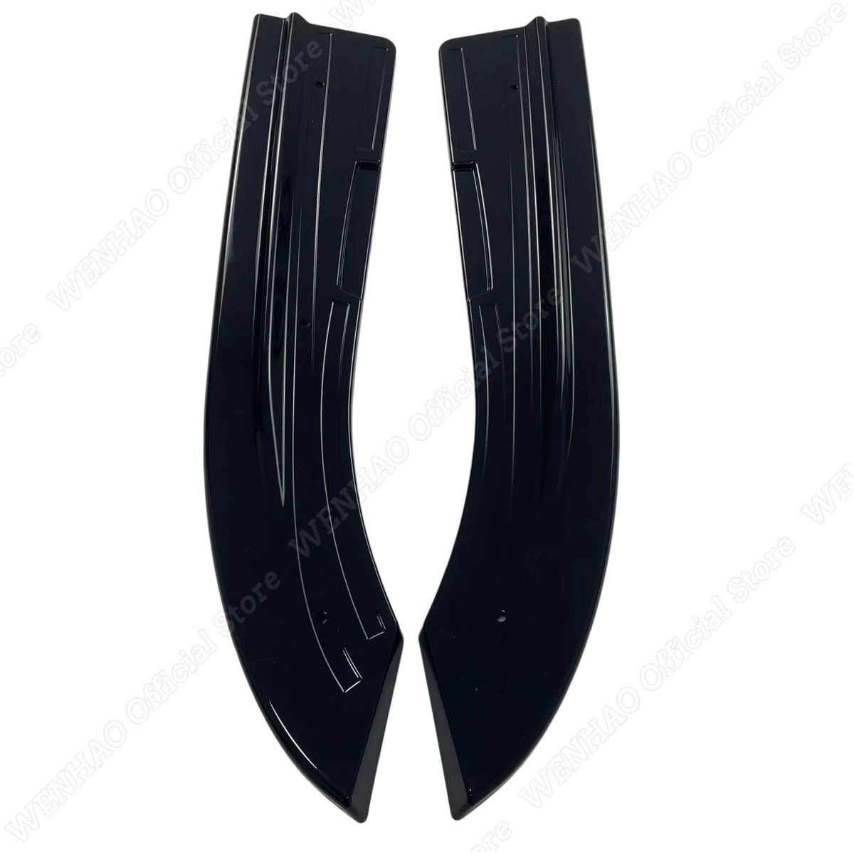 For BMW E60 E61 M-Pack 2003-2010 1pair Gloss Black Rear Bumper