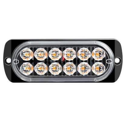 12LED Strobe Side Warning 12v-24v Traffic Flashing Lightbar Truck