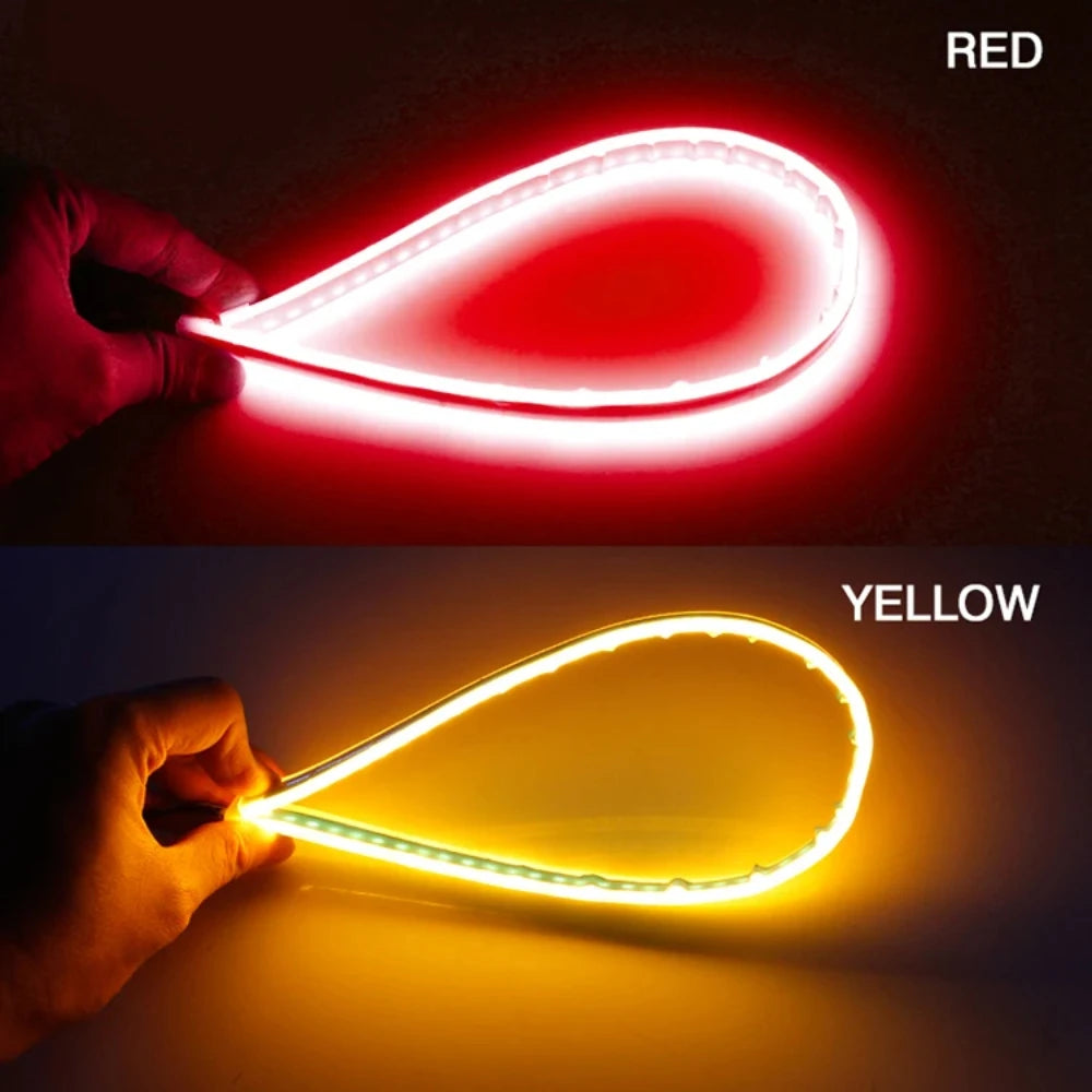 1pair 12V Drl Daytime Running Flexible Waterproof Strip