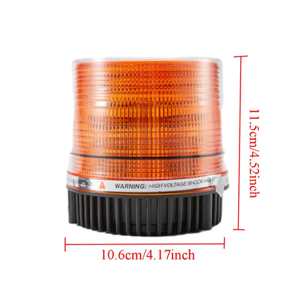 For Vehicles Equipped Magnetic Warning Amber Suitable A 12 V Dc