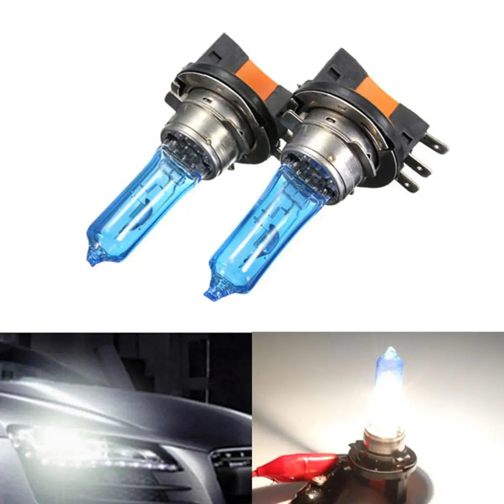 For Audi 2X White H15 6000K Bulbs BMW Ford Golf MK6