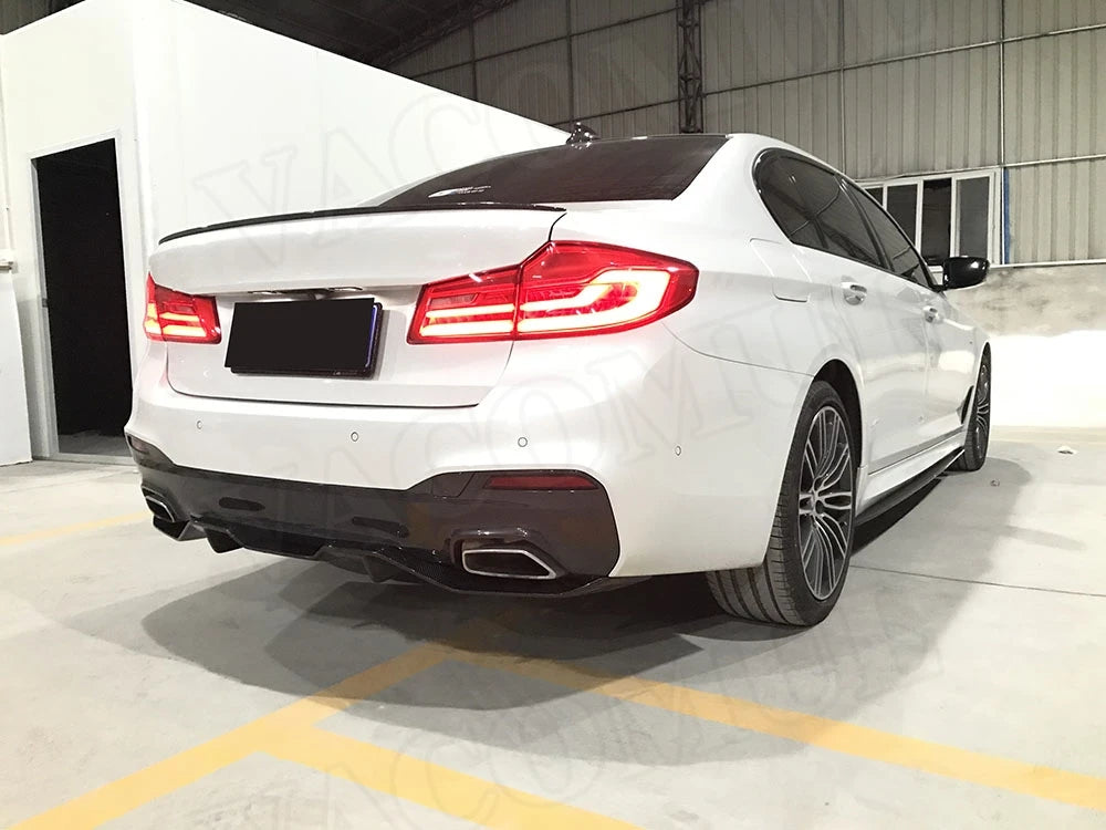 For 5 Series Carbon Fiber Rear Vacomul Lip Diffuser Spoiler BMW