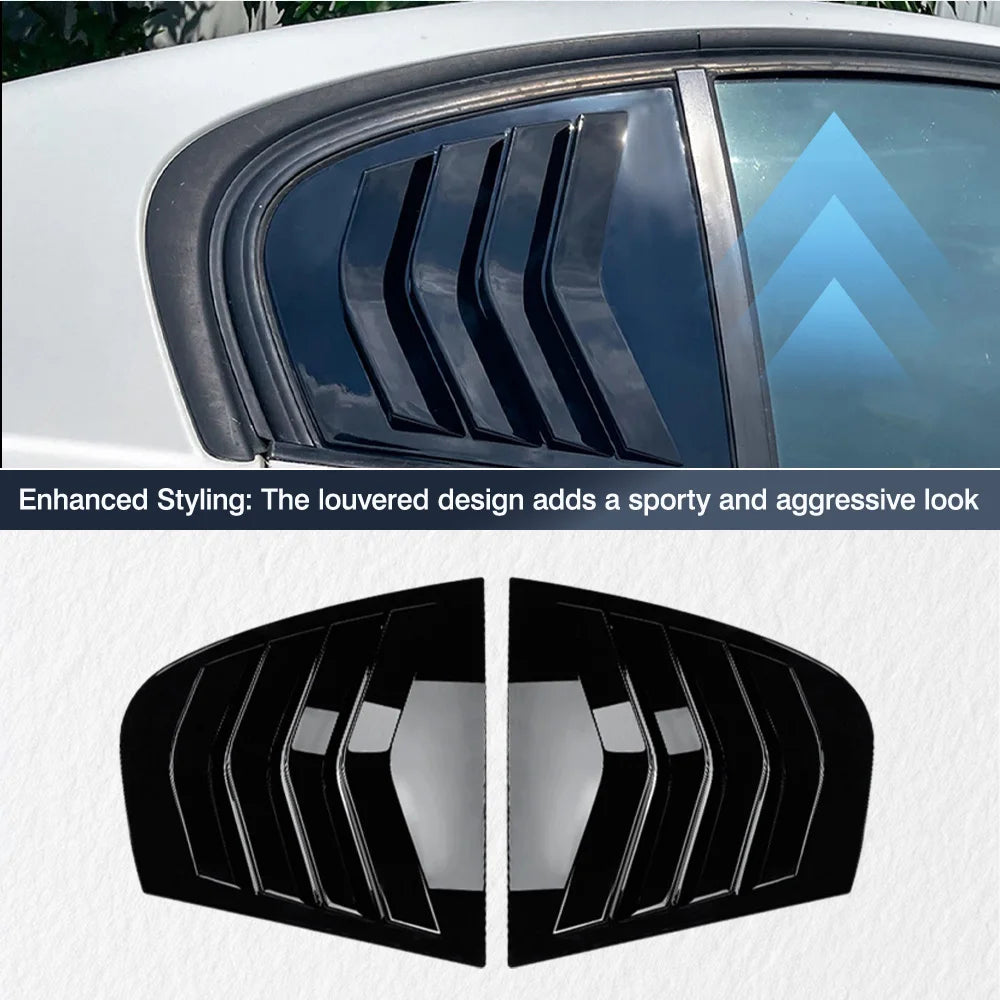 For BMW 3-Series E90 320I 330I 2PCS Rear Side Window Trim
