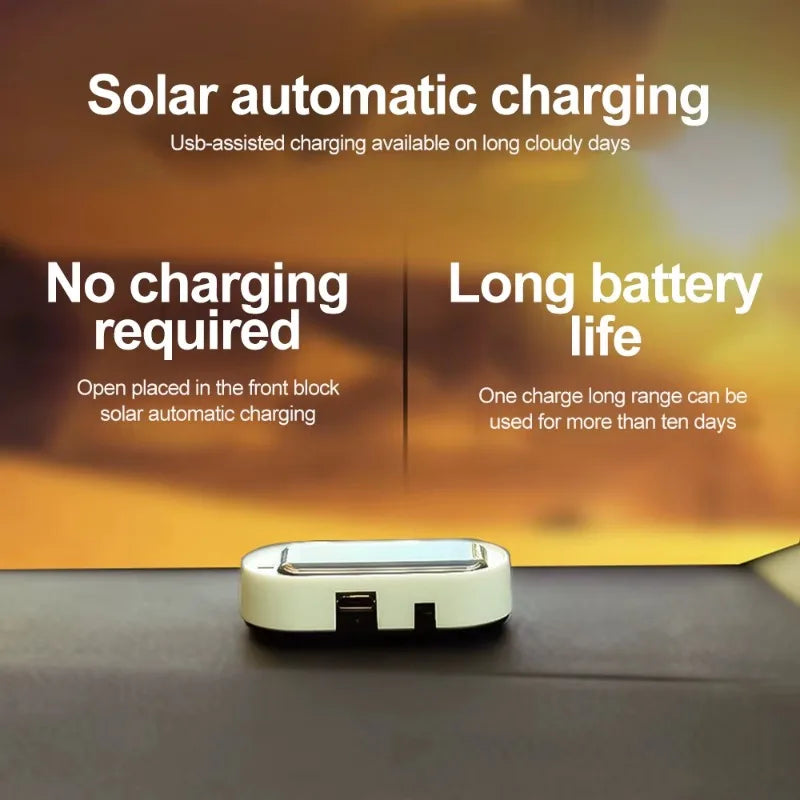 Solar Powered Simulated Dummy Alarm Fake Security Wireless