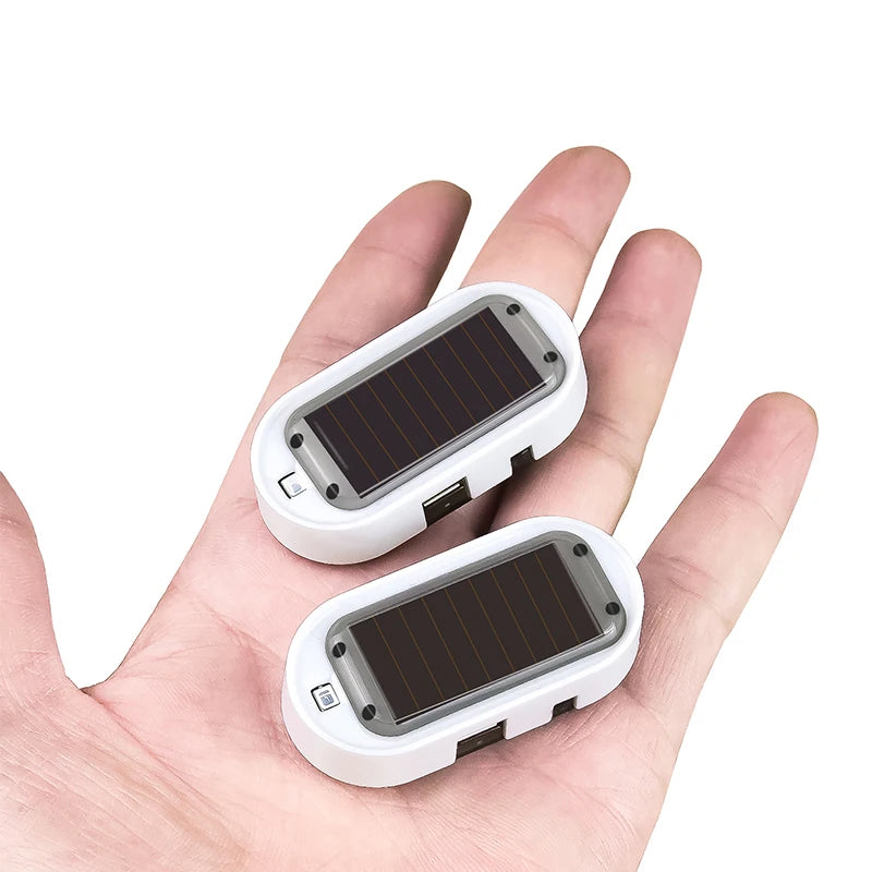 2PCS Solar Powered Fake Security Simulated Dummy Alarm Wireless
