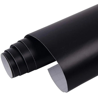 Premium Black Matte Wrap Vinyl Roll Air Release Self