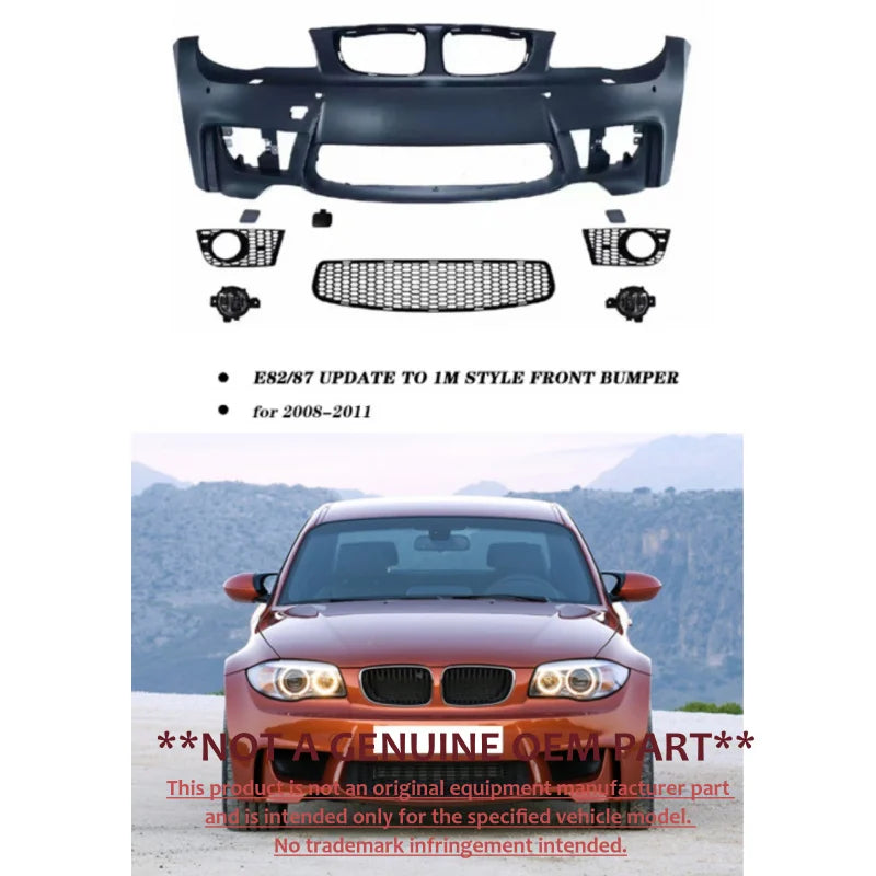 For BMW 1 Series E82 E87 2008 2011 Upgrade M Full Body Kit
