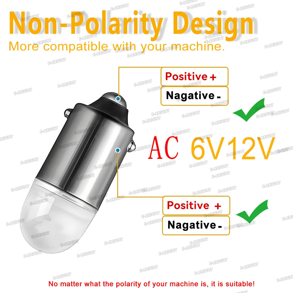 4P Ac 6V 6.3v 12V No Polar T11 H6W