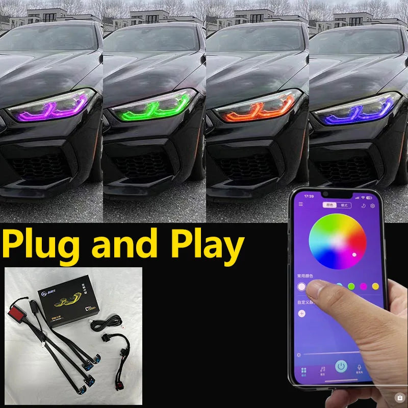 For BMW 8 Series G14 G15 F91 F92 F93 multi-color RGB Daytime