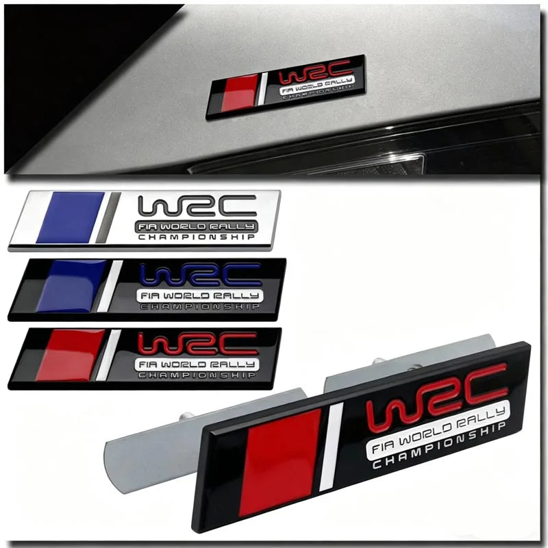 For Audi VW BMW Universal Auto 3D Metal Wrc Sticker Emblem Badge