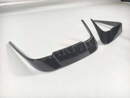 For BMW M8 F91 F92 F93 Dry Carbon Fiber Rear Bumper Spoiler Side