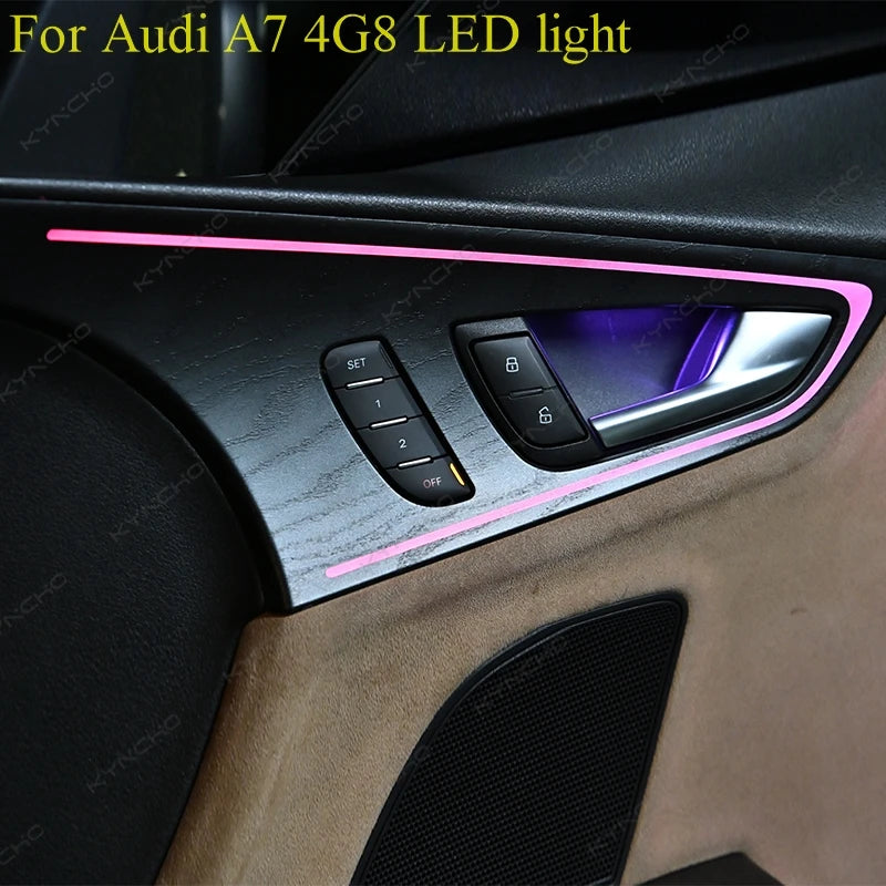 For Audi A7 C7 4G RGB Colors Ambient Kit Bluetooth APP Control