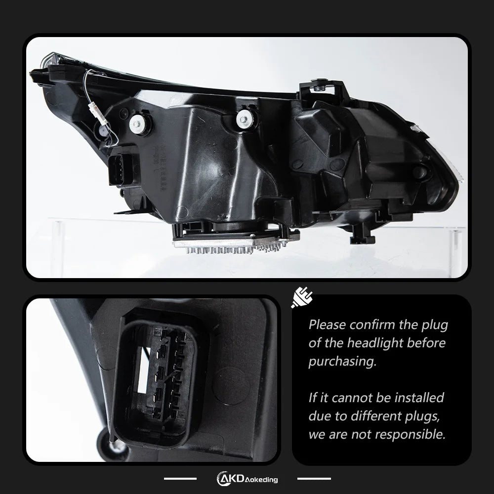 For BMW E60 Headlight Projector Lens Akd Head 2003-2009 523I