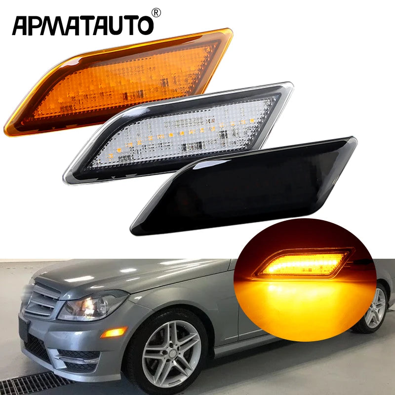 For Mercedes Benz C-Class W204 C250 2PCS Front Bumper Side