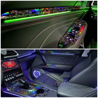 Glossy Laser Forged Carbon Fiber Vinyl Wrap Self Adhesive
