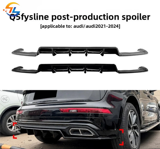 For Audi Q5 Fy Sline 2021-2024 Rear Lip Spoiler Surround