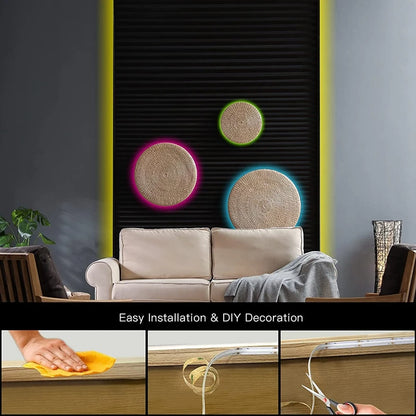 For Indoor Room Decor RGB Cob Strip Bar Meters 12V 24V Flexible