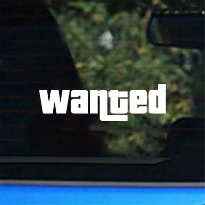 Fashion Windshield Wanted Window Sticker Moto Safety Signs Decals