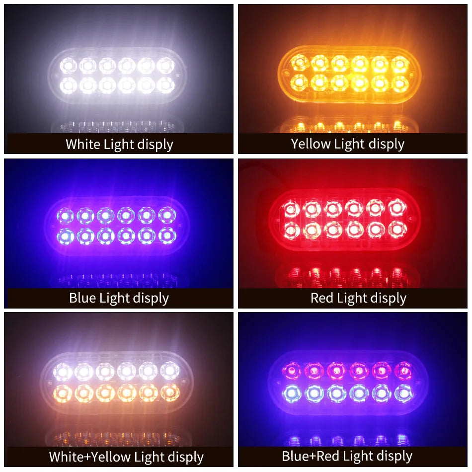 2PCS Strobe Warning Cheap Grille Flashing Lightbar Truck Beacon