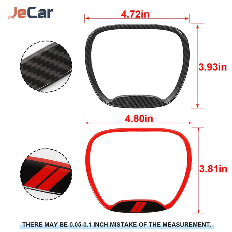 For Dodge Challenger Jecar Steering Wheel Stickers Covers Trim