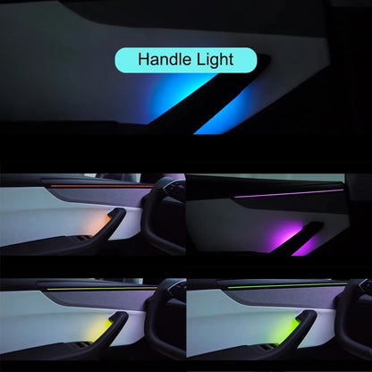 For Tesla Model Y Juniper Model Handle Ambient Highland