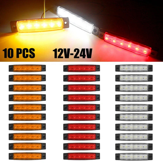 Pieces Side Marker Warning Indicator Signal Rear Brake 12V