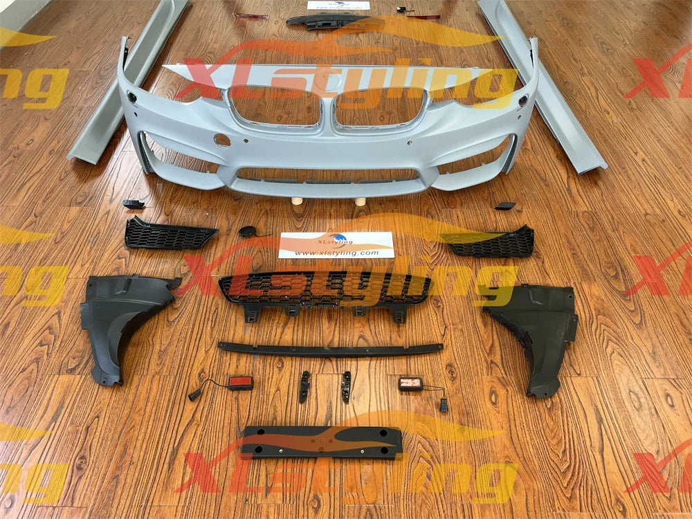 For BMW F30 Upgraded To M3 Design Arrivals Front Bumper Lips