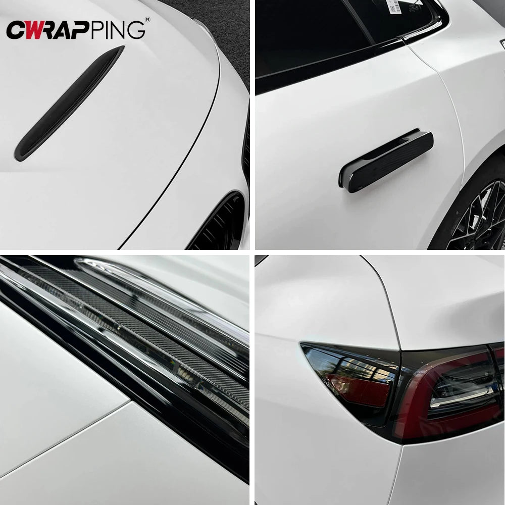 For Motorcycle Matte White Stickes Body Vinyl Film Waterproof