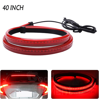 Unverisal 100CM Third Brake Strip Function Truck Red Sequential
