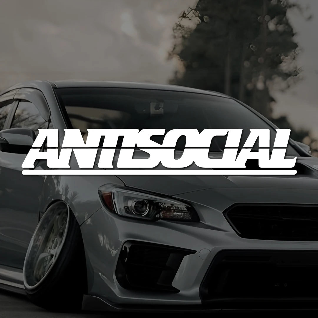 For Rear Window Auto Front Windshield Antisocial Letter Stickers
