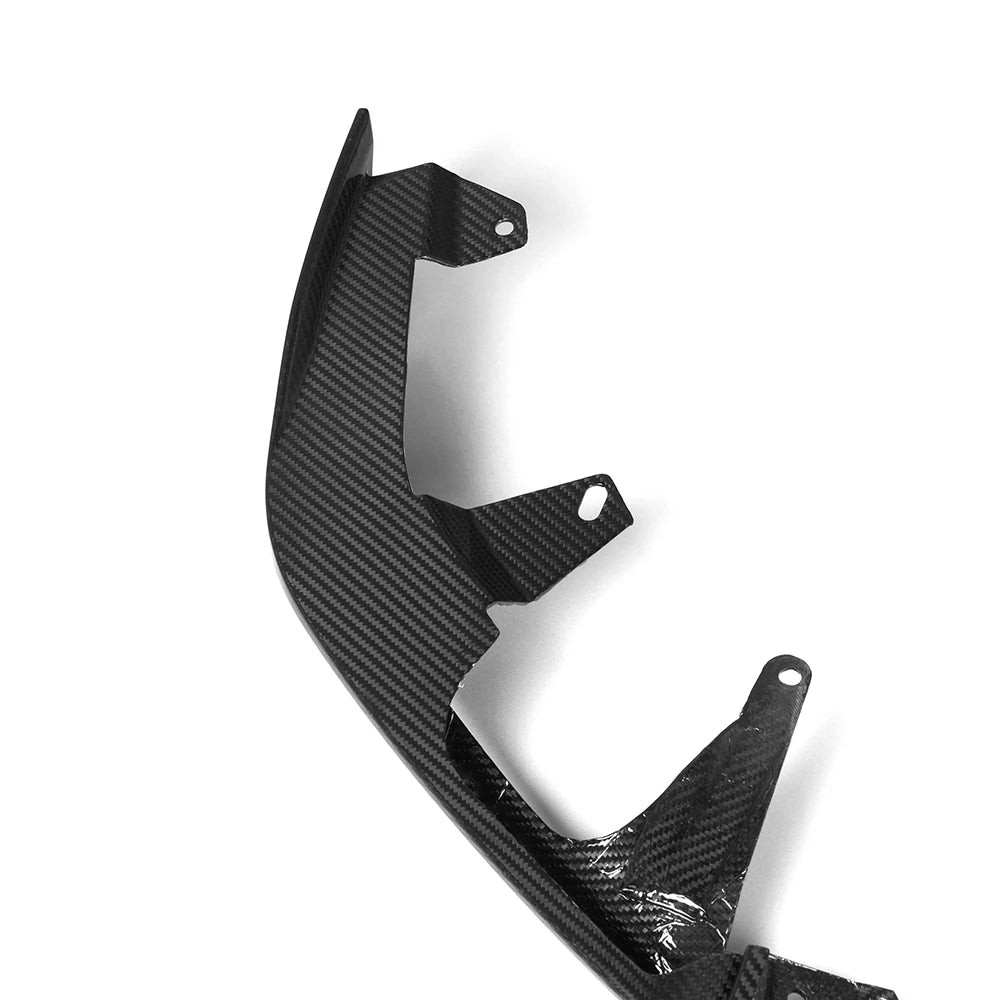 For BMW 5 Series G60 G68 Real Dry Carbon Fiber Front Diffuser