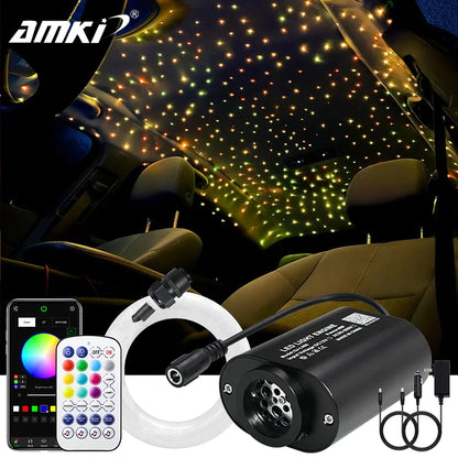 6W MINI Twinkle Fiber Optic Starlight Headliner Kit Music