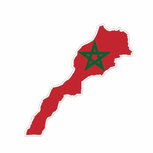 Personality Morocco National Map Flag Sticker Vinyl Decal Cover