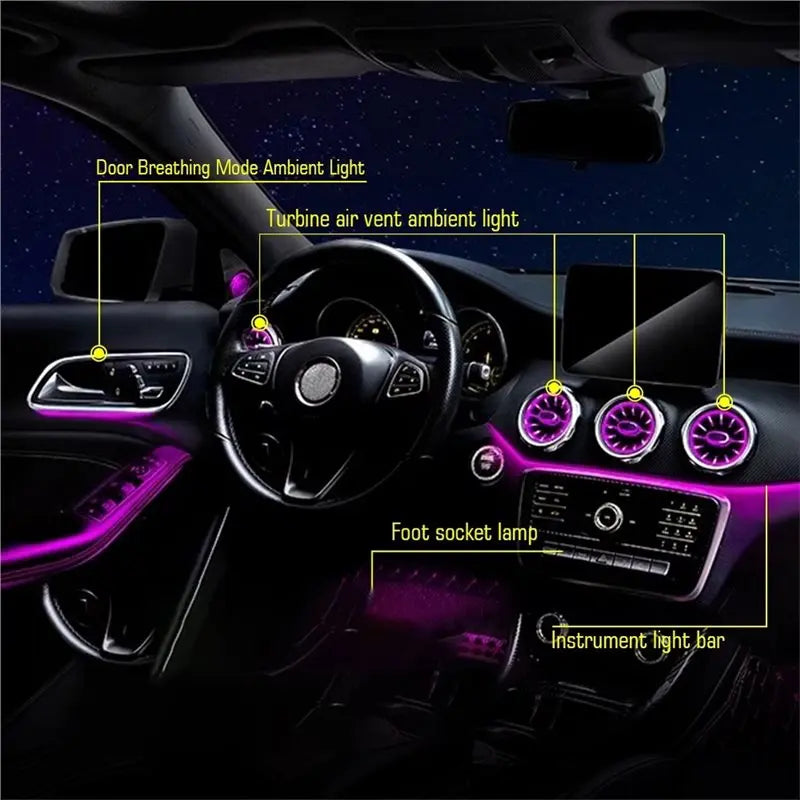 For Mercedes Benz A W176 Cla Ambient Turbine Air Vent Atmosphere