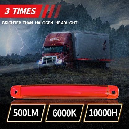 2PCS Truck Side Warning Muticolor Waterproof Width Trailer Bus