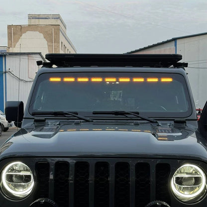 For Jeep Lantsun J9035 Inner Glass Yellow Strip Wrangler Jl Jt