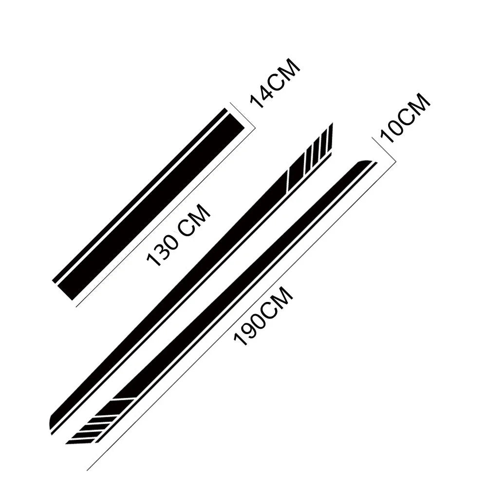 For Audi BMW Mercedes Ford VW Vinyl Stickers Bonnet Decal Toyota