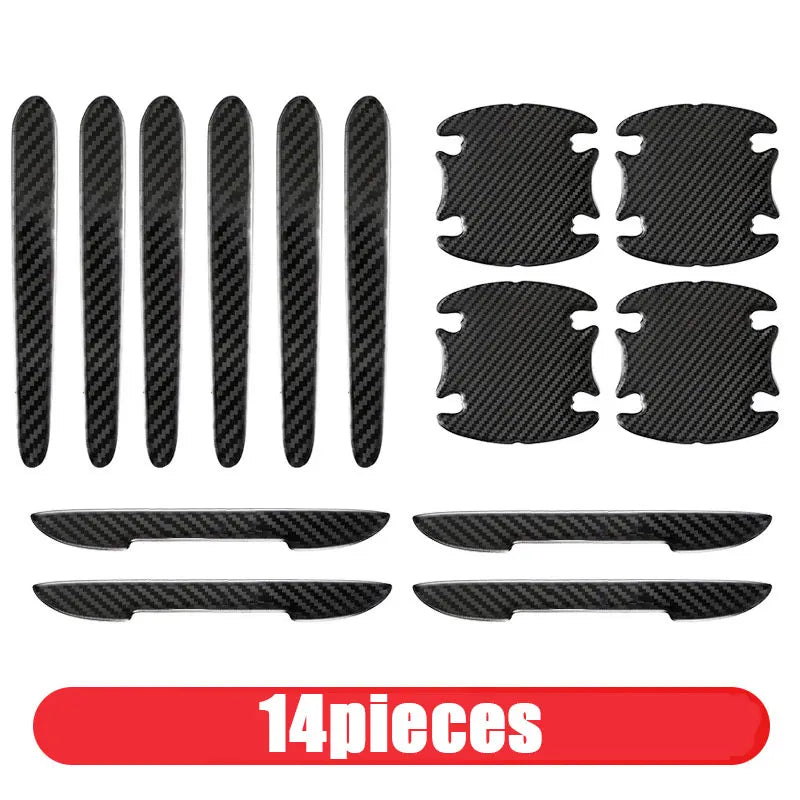 Carbon Fiber Stickers Anti Scratch Door Handle Protector